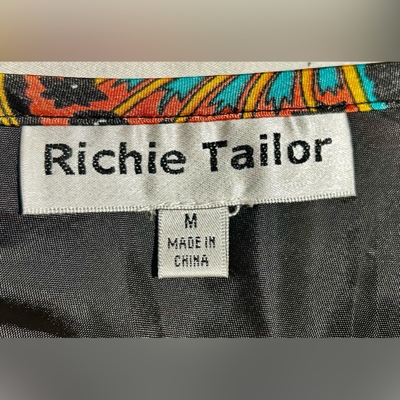 RICHIE TAILOR Faux Wrap with Sash Detail Mini Skirt Sz M - Picture 7 of 9